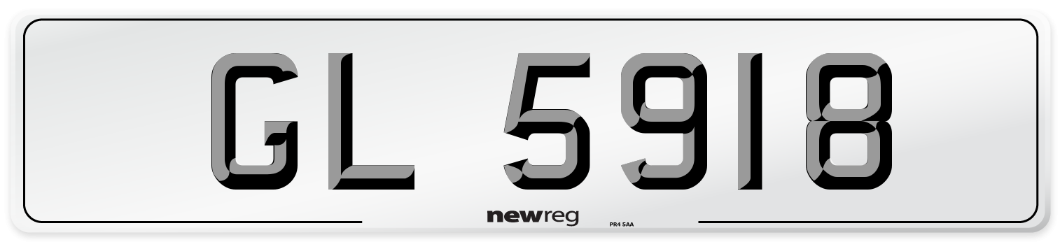 GL 5918 Number Plate from New Reg